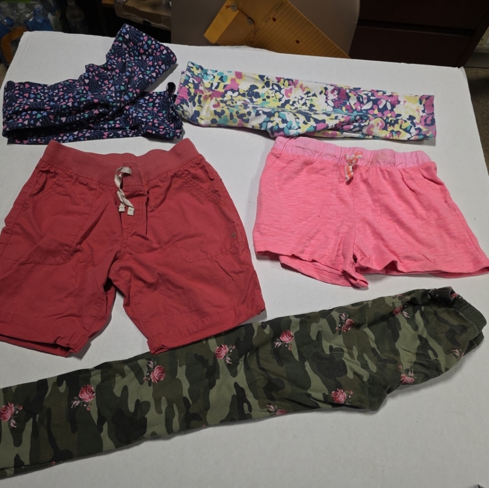Carter's Kids' Lightweight Casual Shorts - Coral, Size 8 Also Bonus Pairs Free.